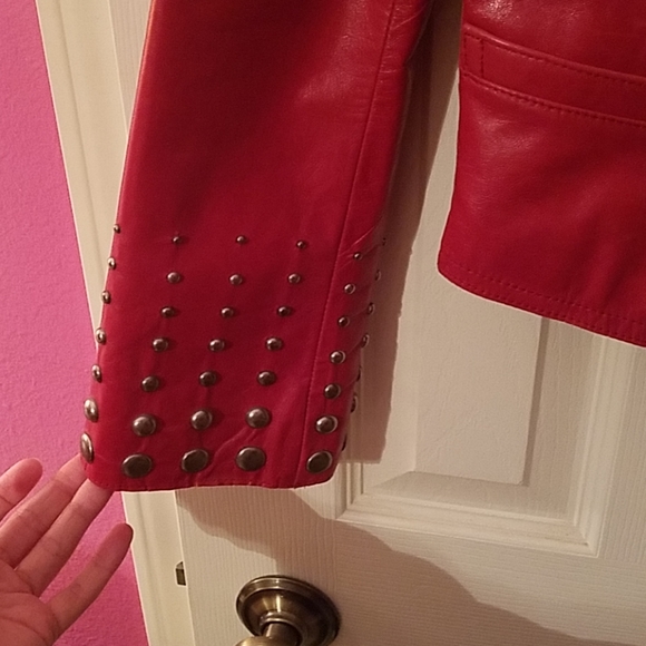 Cripple Creek red leather jacket - Picture 2 of 5